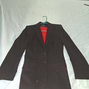 Lloyd Klein Women's Black Blazer with Red Lining